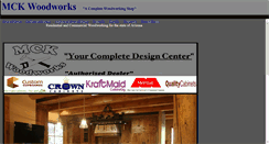 Desktop Screenshot of mckwoodworks.com